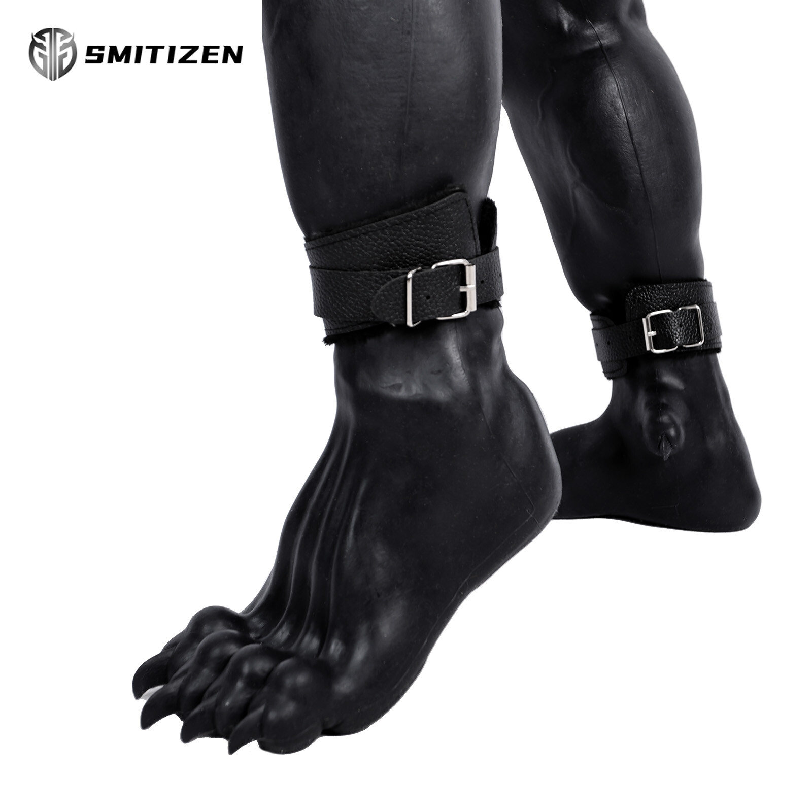 Smitizen Silicone Black Beast Paw Monster Feet Realistic Skin Paw for Cosplay