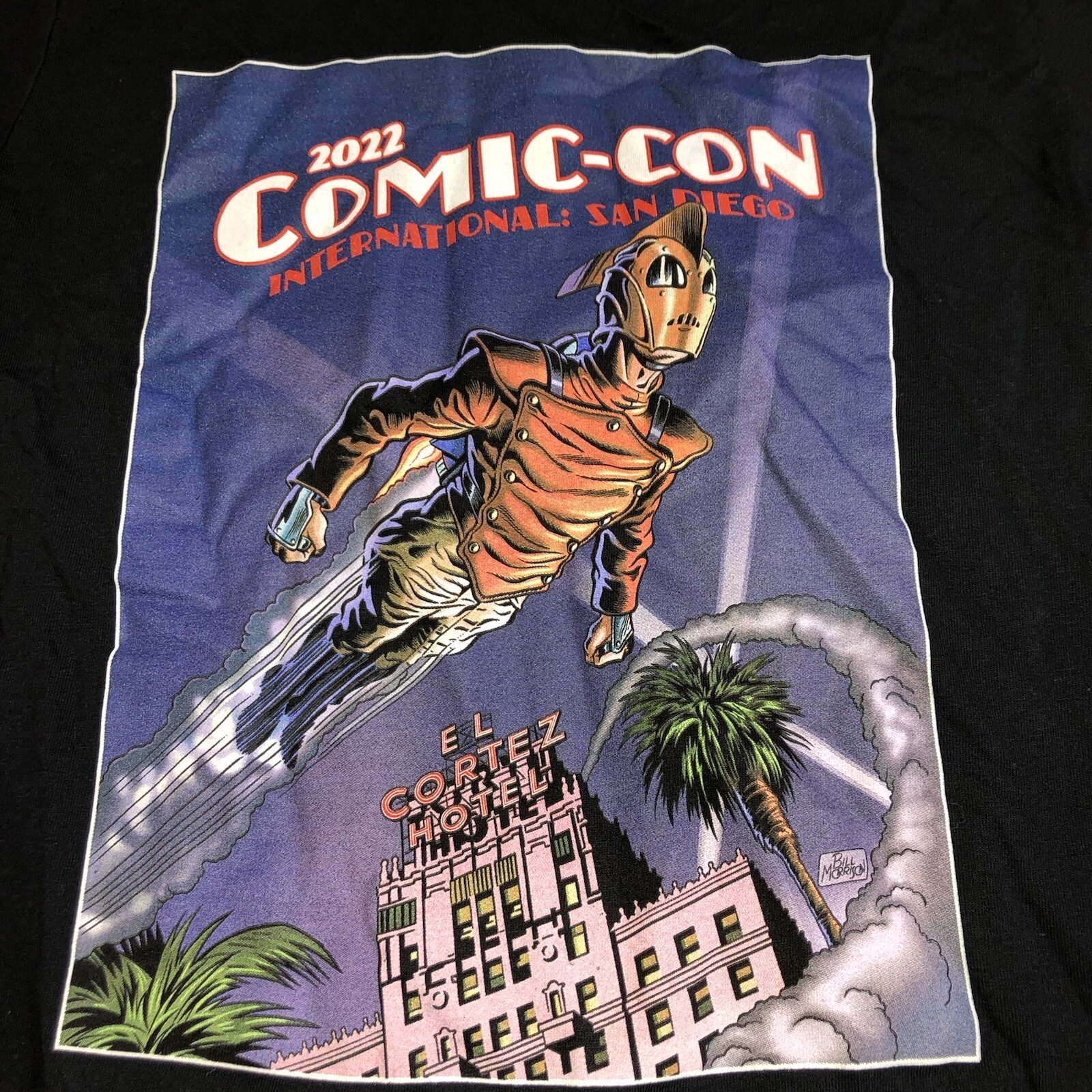 Rocketeer Rare 2022 San Diego Comic Con Shirt Black Size Large
