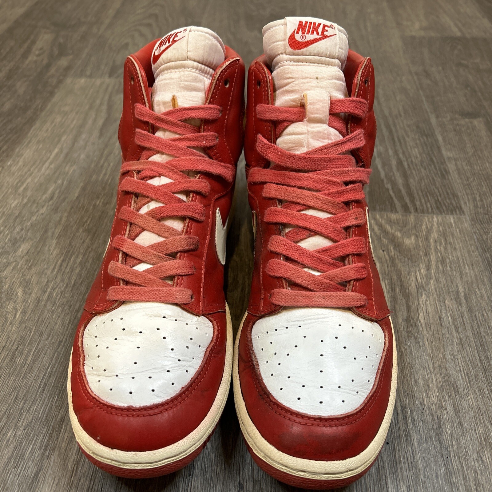 VTG Nike 1980’s Sales Sample Dynasty Red White Men’ US 9 1985 Original OG Shoes