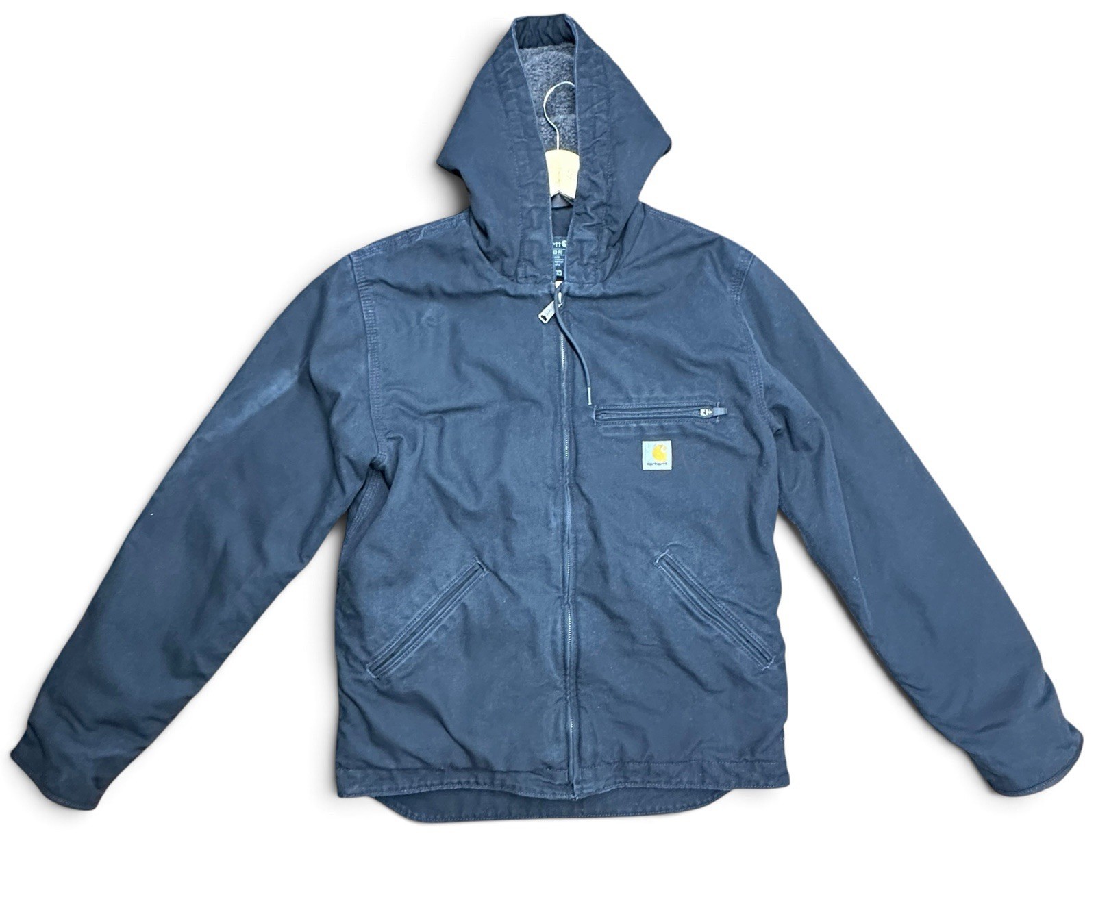 Carhartt 0J4392-M Relaxed Fit Washed Duck Sierra Sherpa-Lined Jacket Size Small