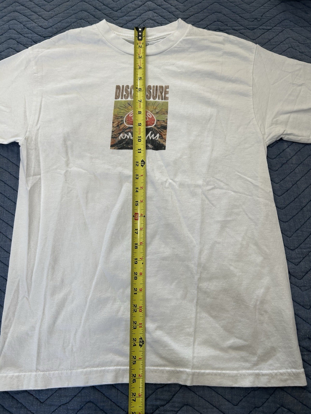 Disclosure North America Autumn 2025 Tour White Double-Sided Graphic Tee Men’s M