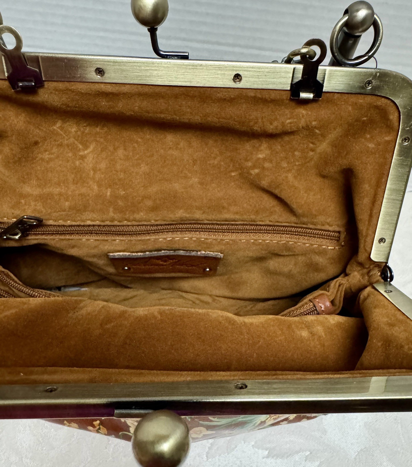 PATRICIA NASH NOVELLA LEATHER BAG PURSE VINTAGE BOTANICAL GARDEN NWT