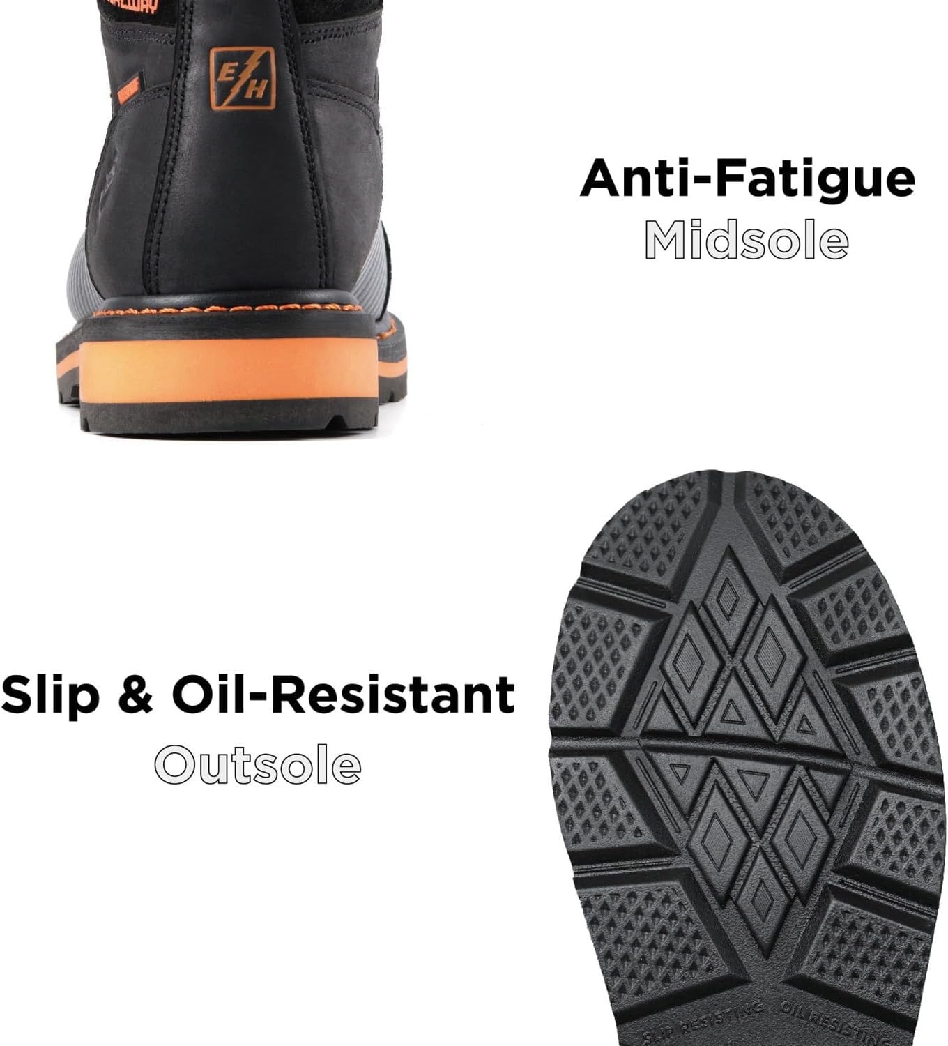 SUREWAY Men’s 6″ Waterproof Soft/Composite Toe Work Boots – Crazy Horse Leath…