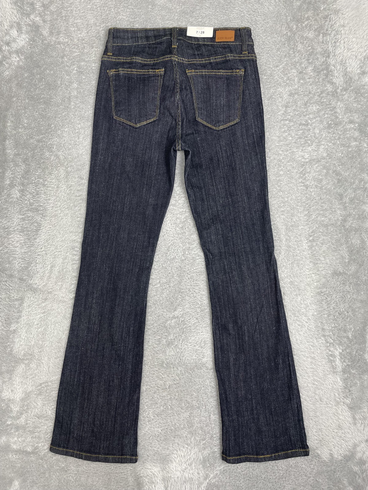 Judy Blue Boot Cut Jeans Womens 7/28 Blue Dark Wash Mid Rise Stretch Denim