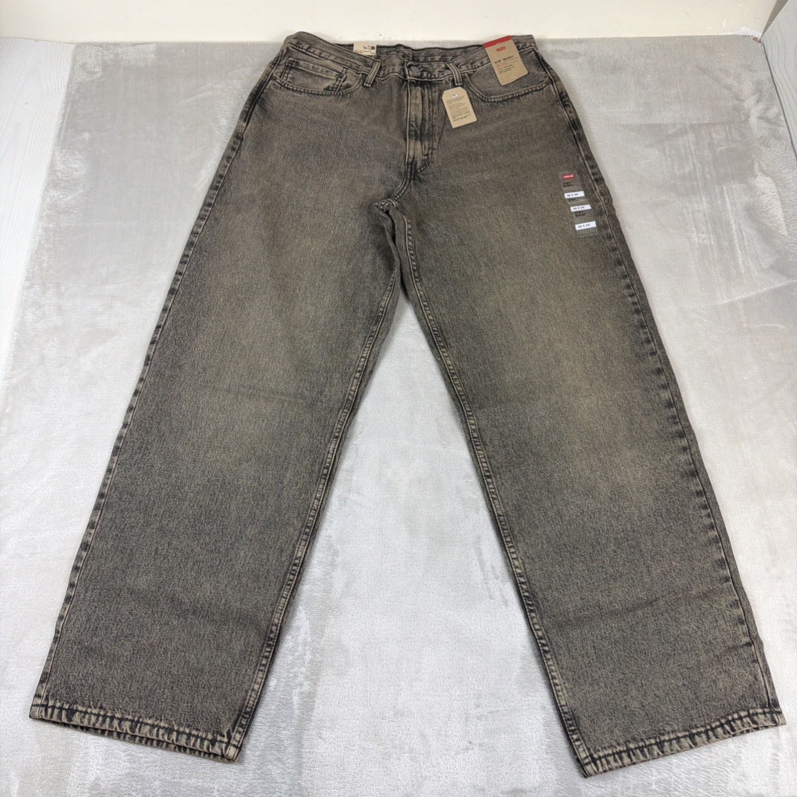 Levi’s 578 Baggy Denim Jeans Men’s Size 36×34 Gray Cotton Y2K