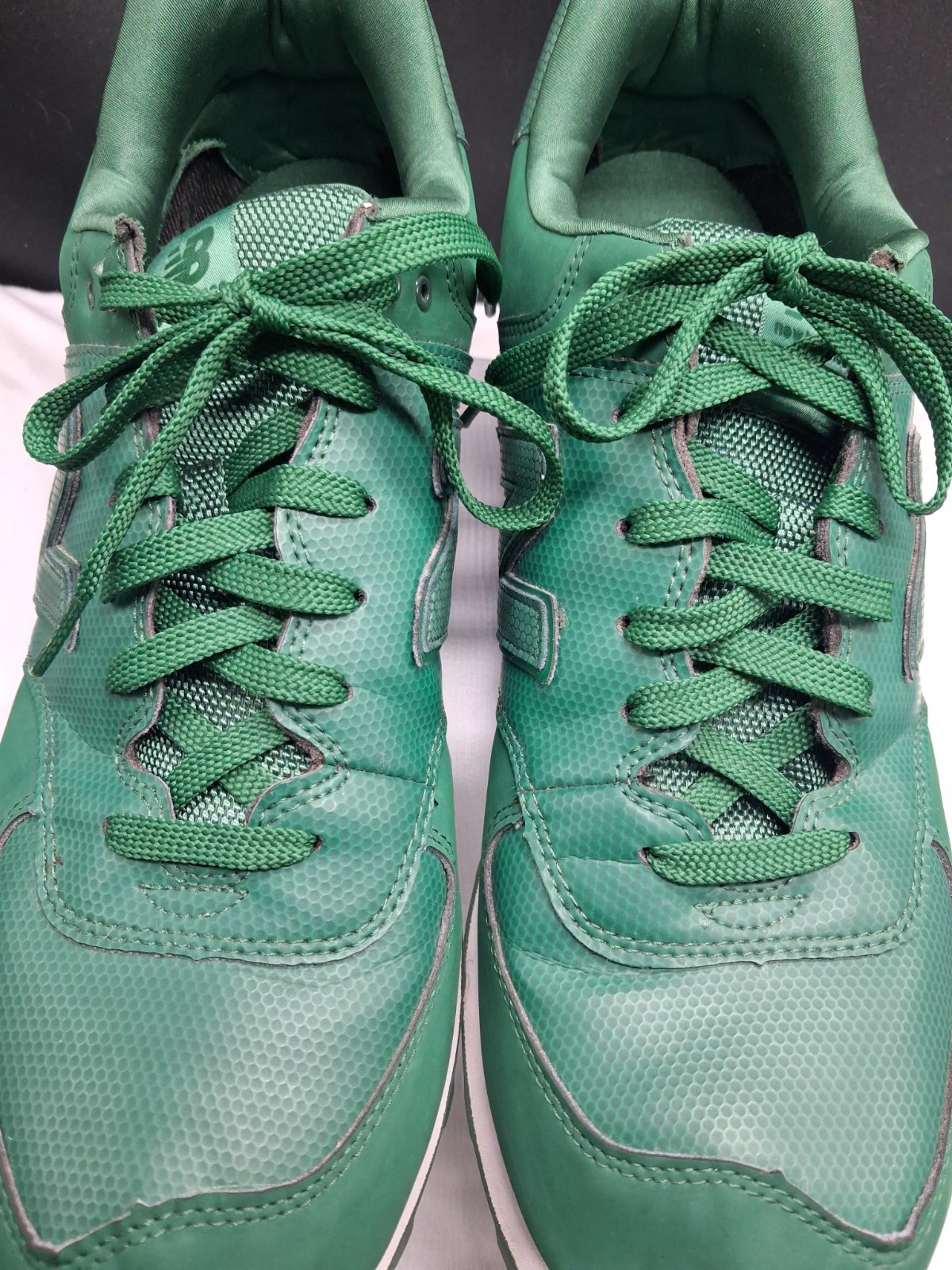 New Balance 574 Men’s Low Top Lace Up Sneakers Green Rubber Outsole ML574STG