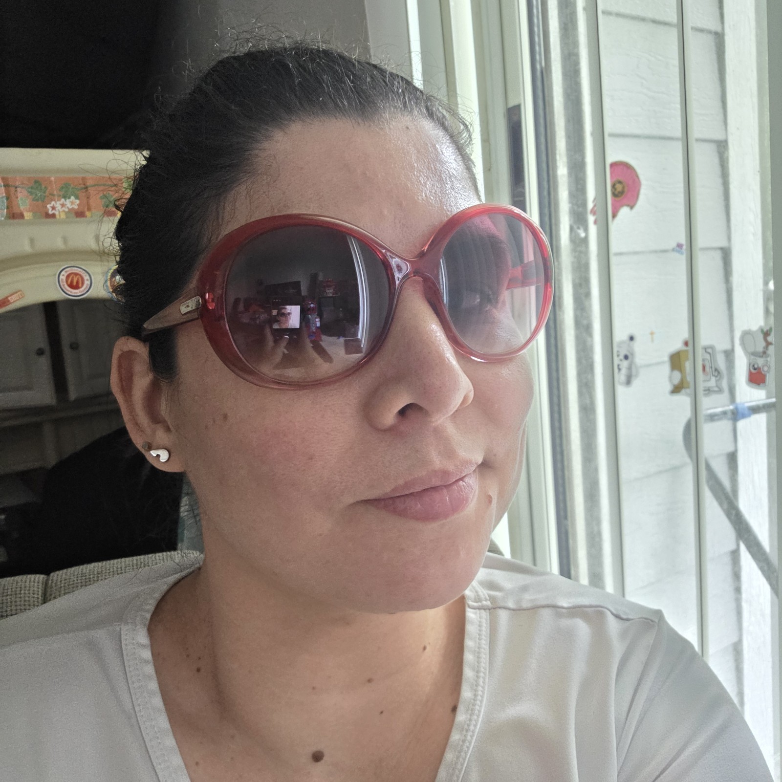 Vtg Y2K DOLCE GABBANA 8085 Ruby Red OVERSIZED women men SUNGLASSES 1785/8H 58/18