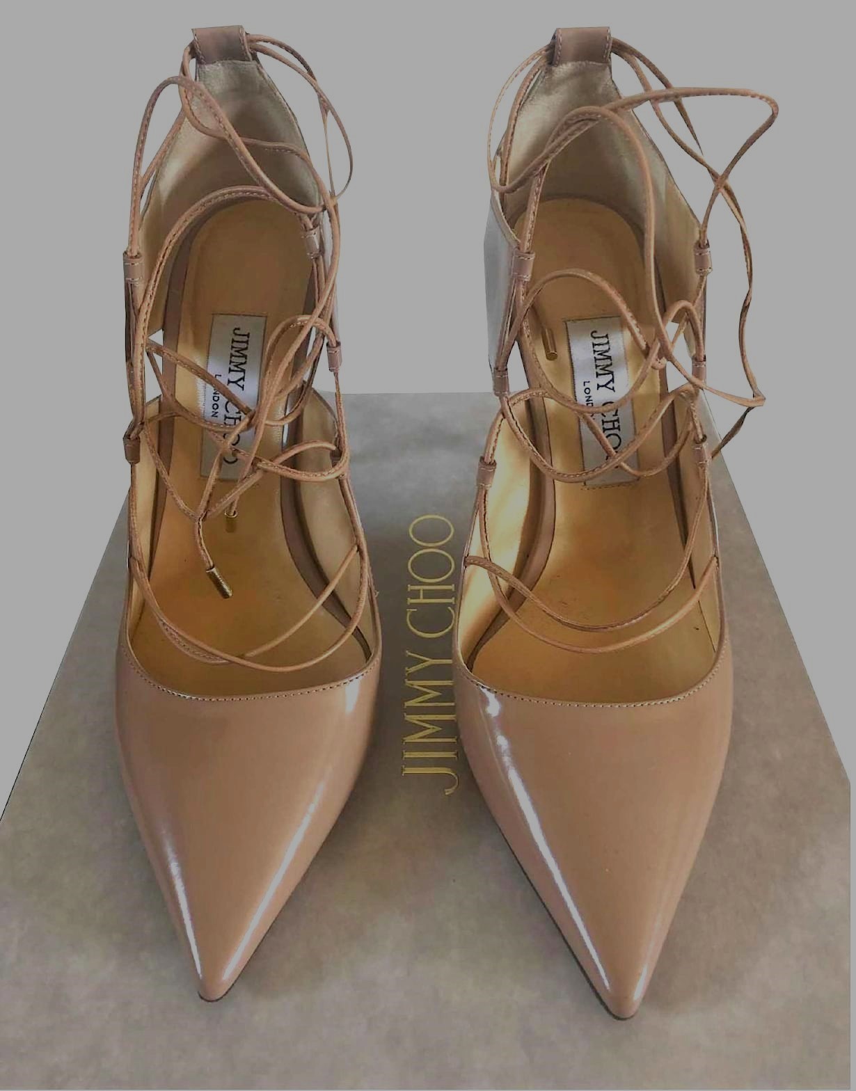 JIMMY CHOO Hoops 105 2die4 Gorgeous Leather Pump 39.5 = TRUE to Size US9.5