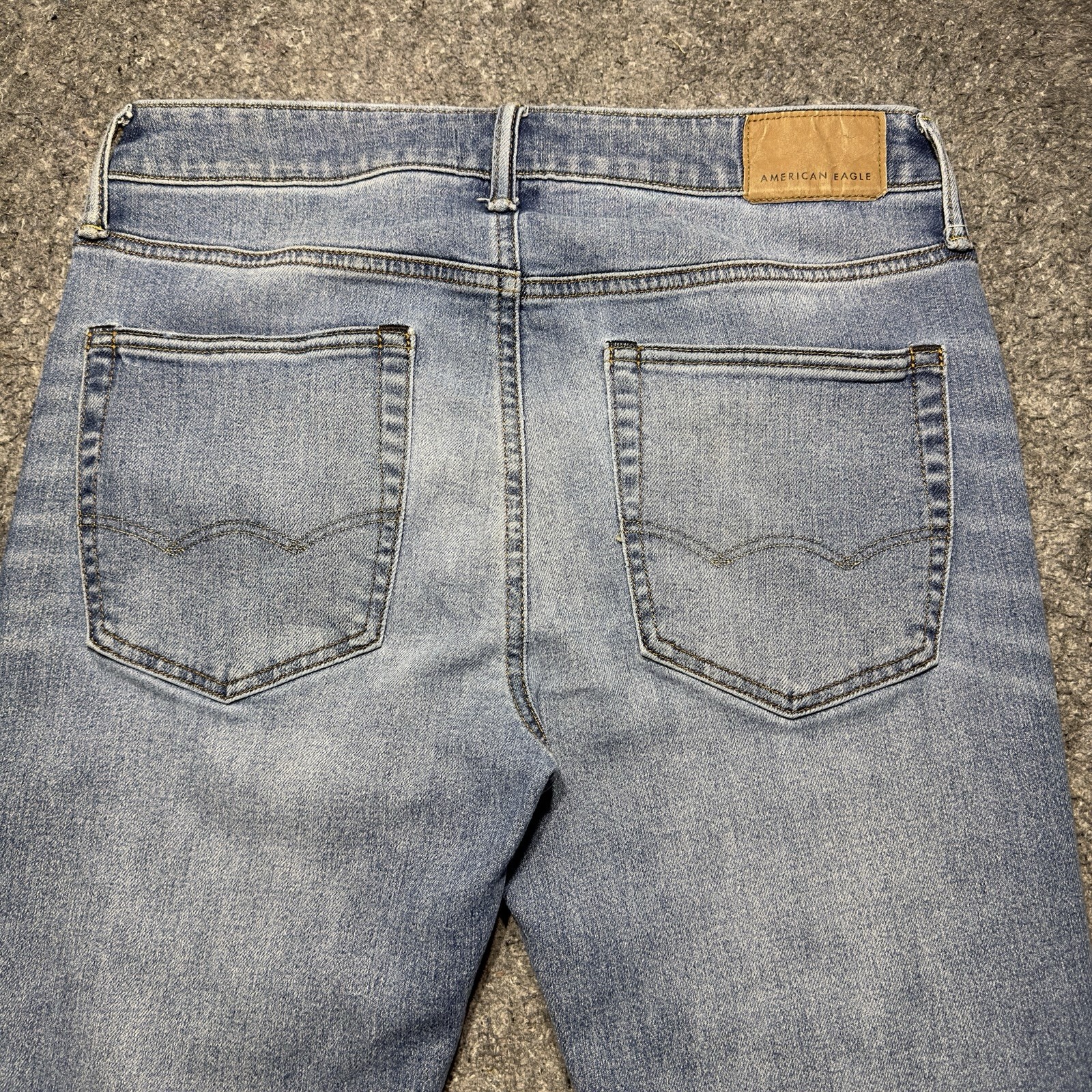American Eagle Airflex+ Jeans Mens 31×32 Blue Stretch Waist Atheletic Skinny