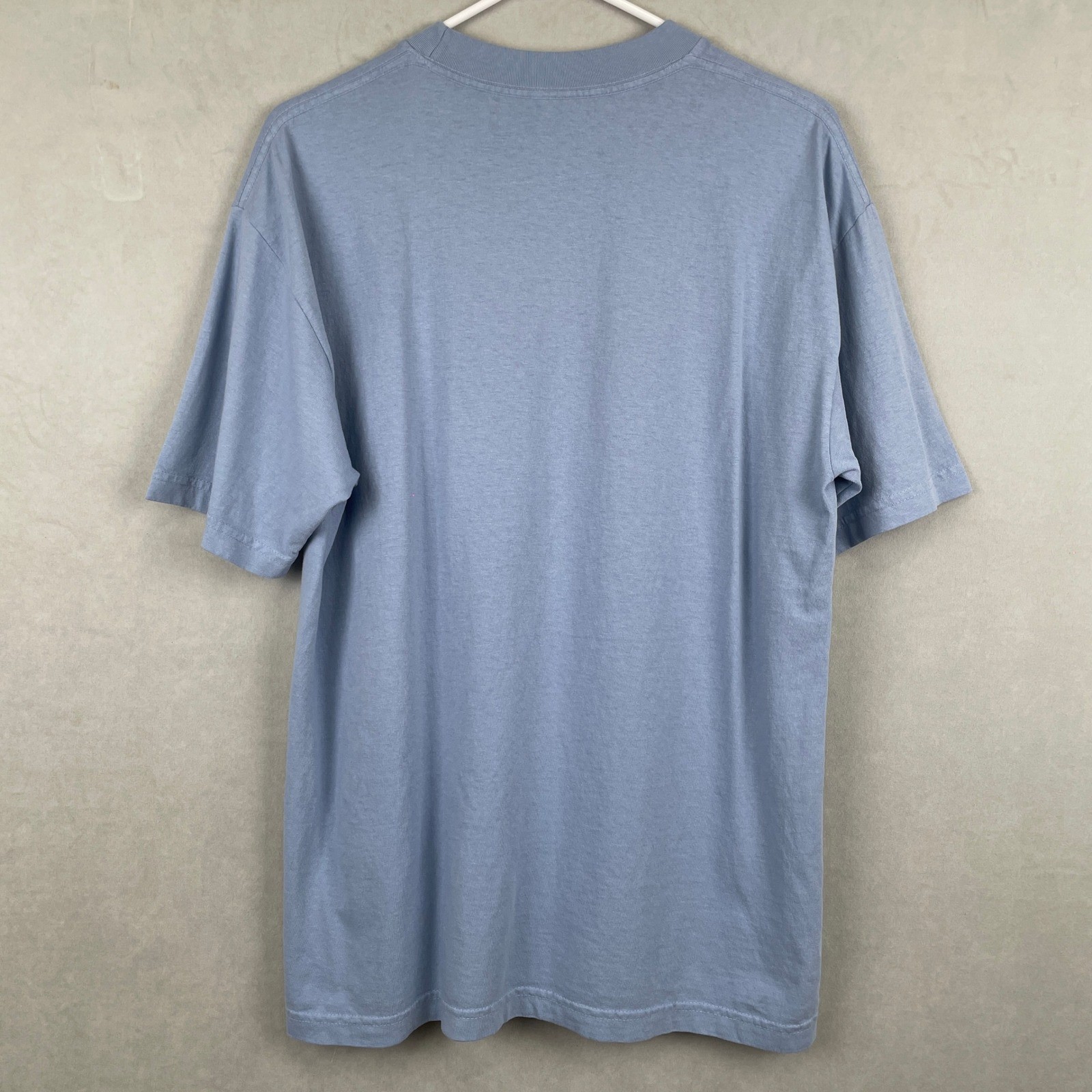 Los Angeles Apparel 1801GD 6.5oz Heavy Cotton Garment Dye T-Shirt Blue USA Hip M