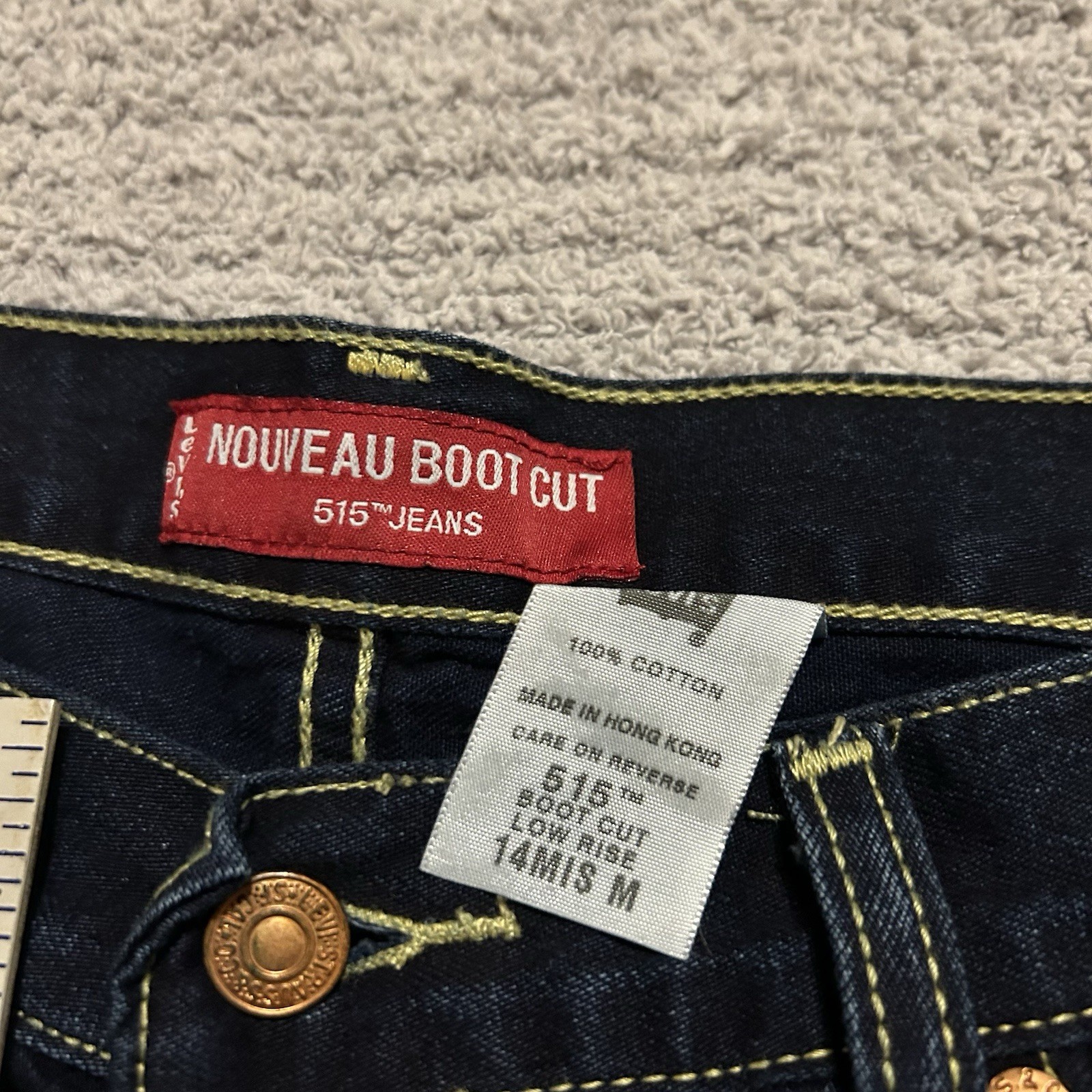 NWT Deadstock Vintage 2003 Levi’s Nouveau 515 Boot Cut Jeans Y2K Low-Rise Sz 14