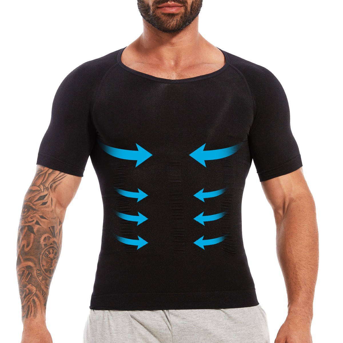 Men Body Shaper Slim Tummy Control Compression Shapewear Spors Workout Tank Top