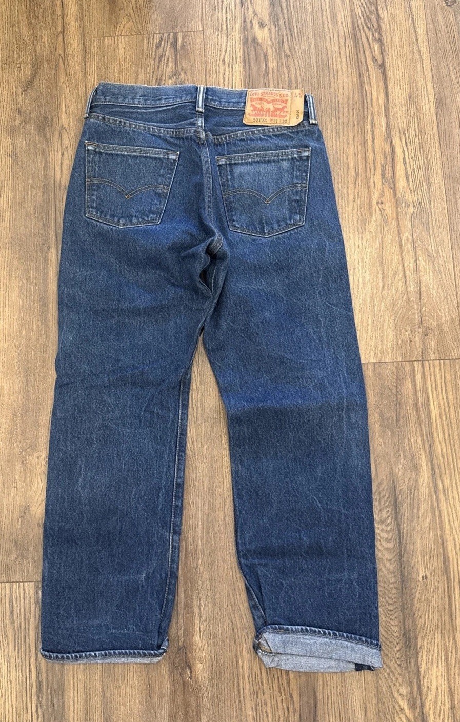 Levi’s 501xx Men’s Jeans 31×30 Straight, Button Fly, Cotton, Dark Wash 2013