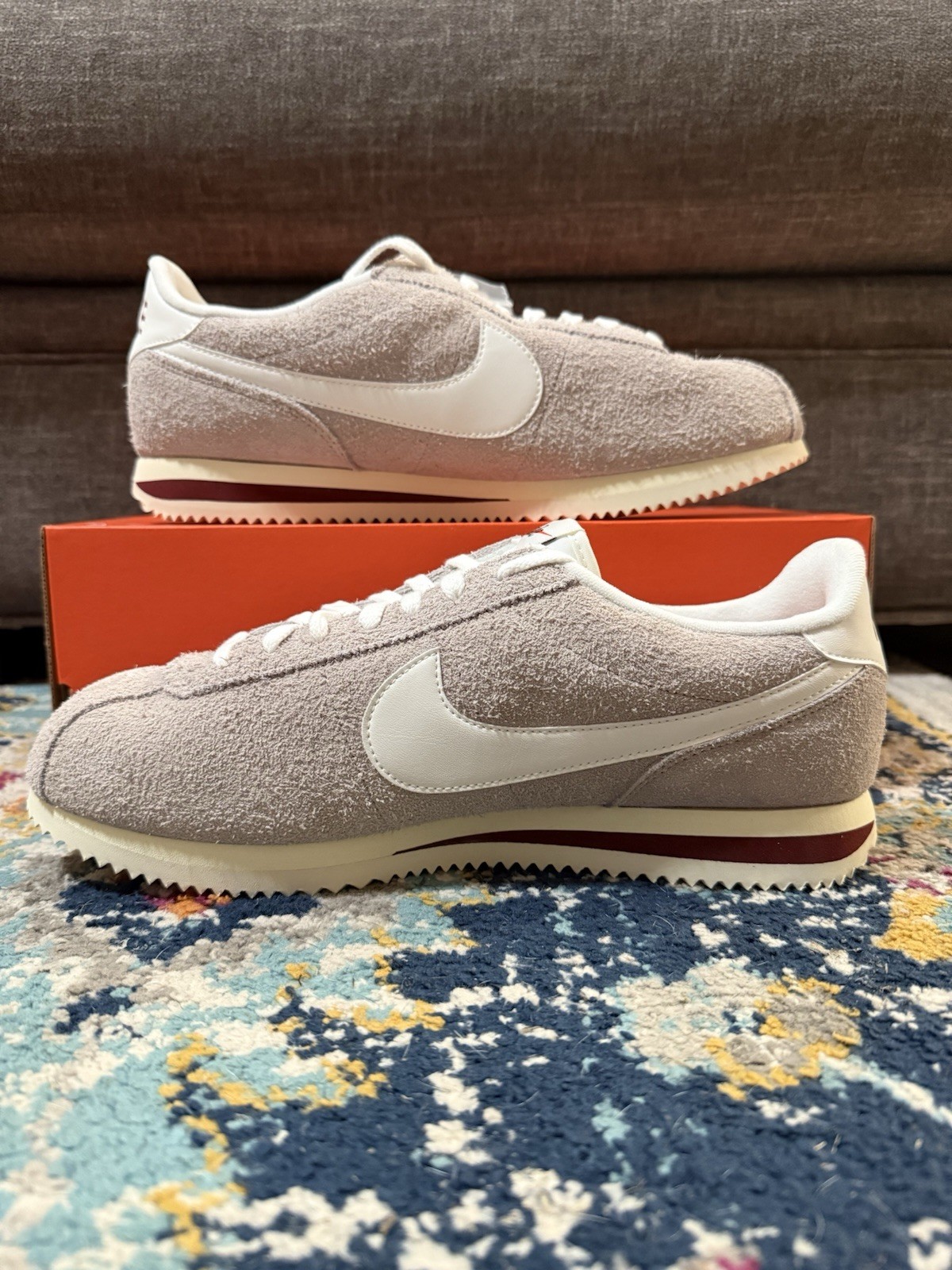 Size 8 – Nike Cortez SE College Grey Team Red