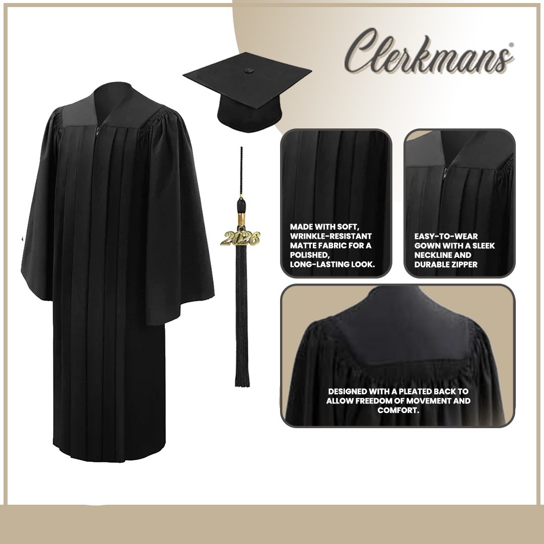 Deluxe Bachelor’s Graduation Cap, Gown & Tassel Package