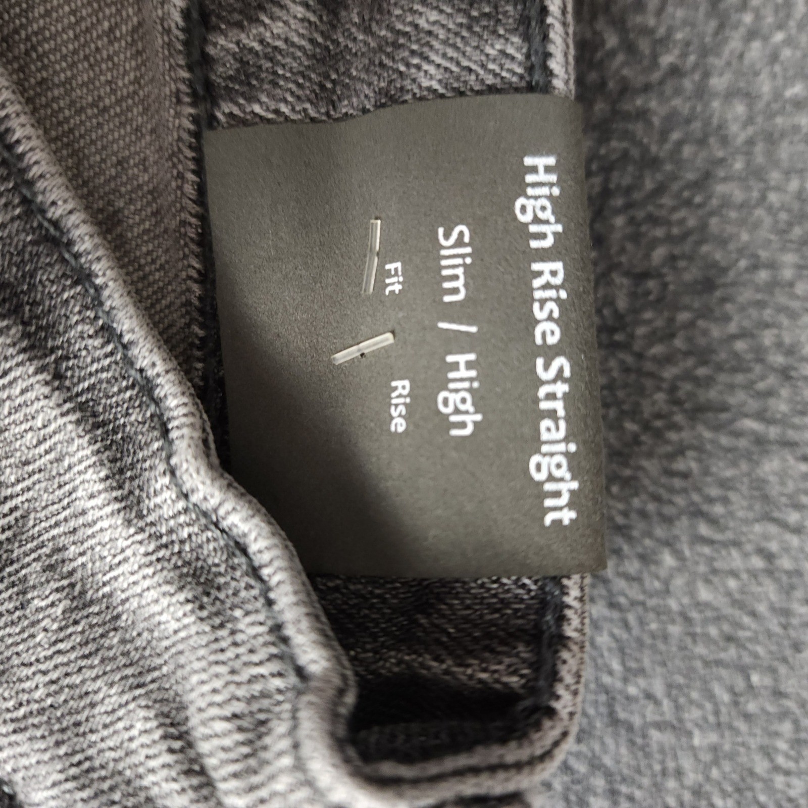Tractr High Rise Straight Patchwork Jeans Gray Raw Hem Women’s 8 29