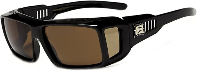 Barricade Fits Over Prescription XL Polarized Rectangular Shape Sunglasses