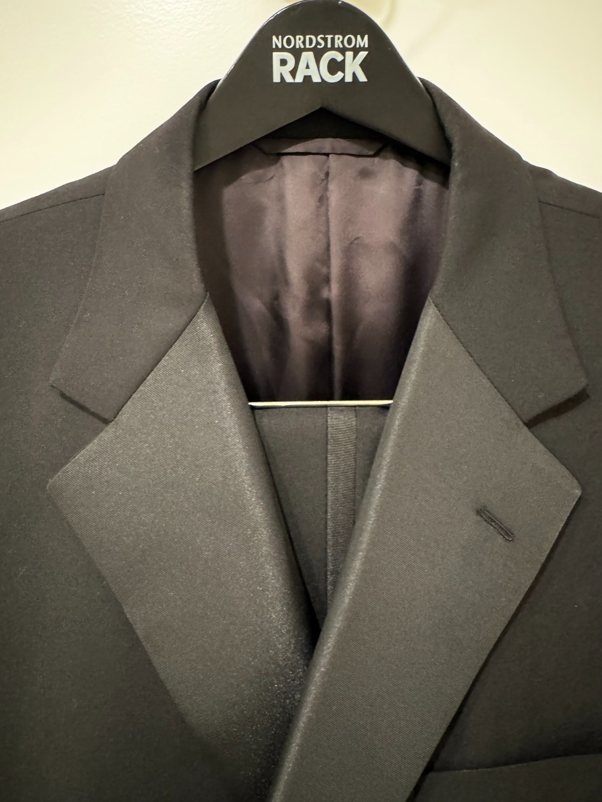 HICKEY FREEMAN Men’s 2 Piece Black Tuxedo Suit Jacket Size 46-R