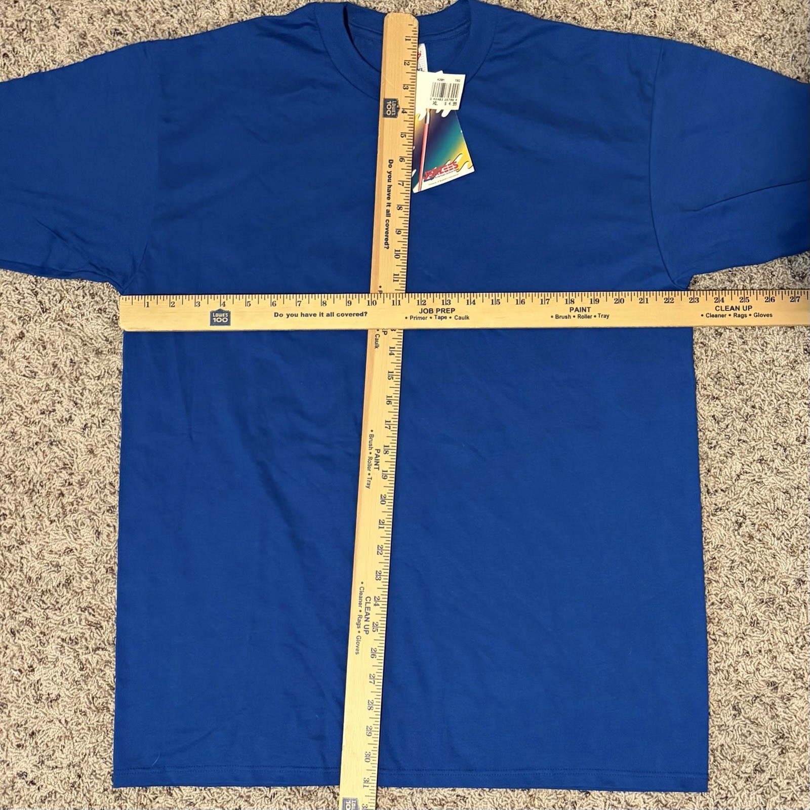 Vintage 90s Jerzees Heavyweight Blend Blue Blank Sz XL NWT
