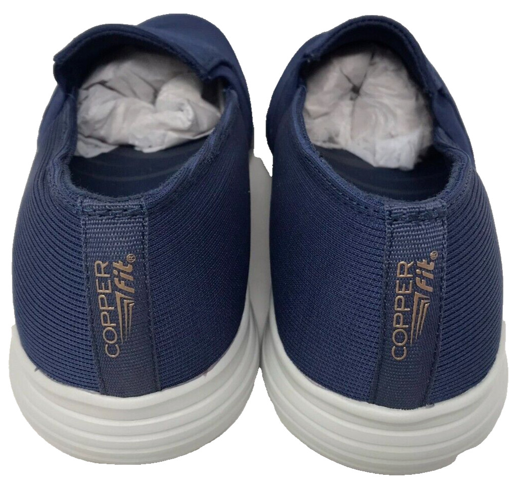 Copper Fit Men’s Relax Slip On Comfort Walking Shoes Navy Size:9 118FG