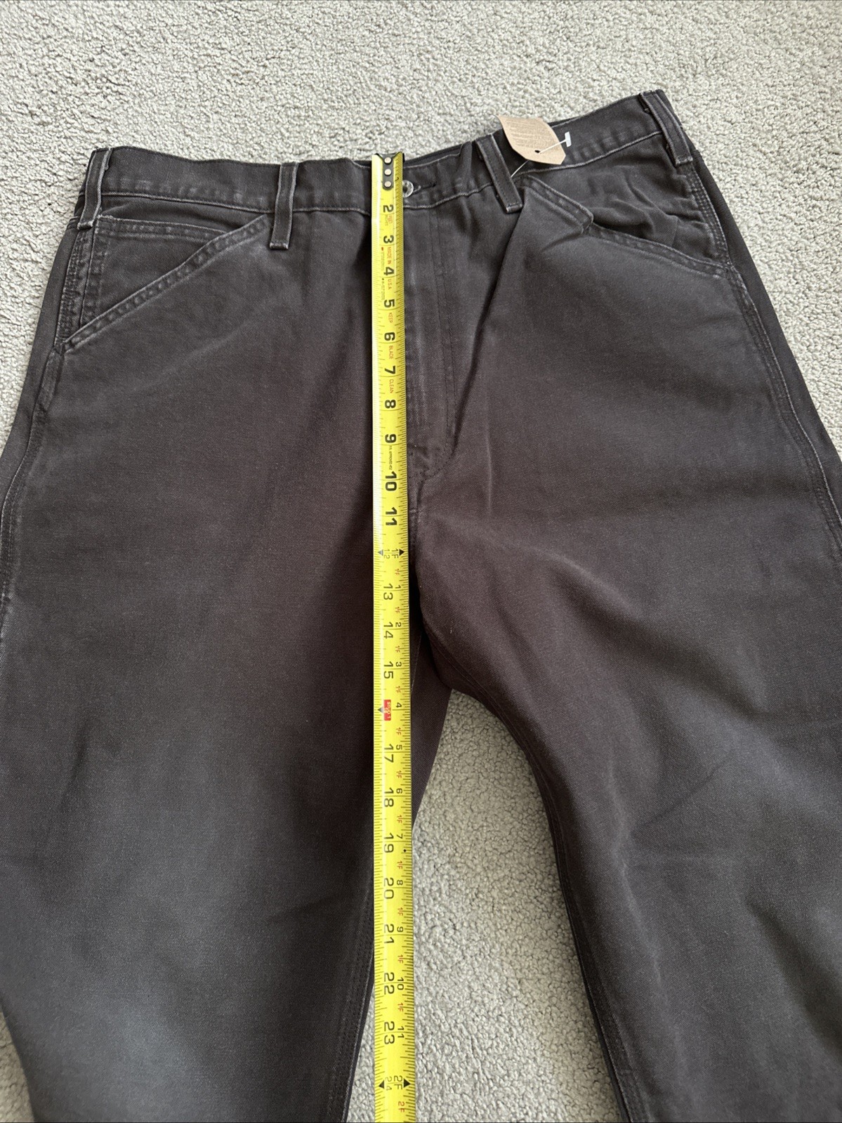 Levis 568 Utility Carpenter Gray Loose Fit Canvas Denim Men’s Sz. 36Wx32 See Des