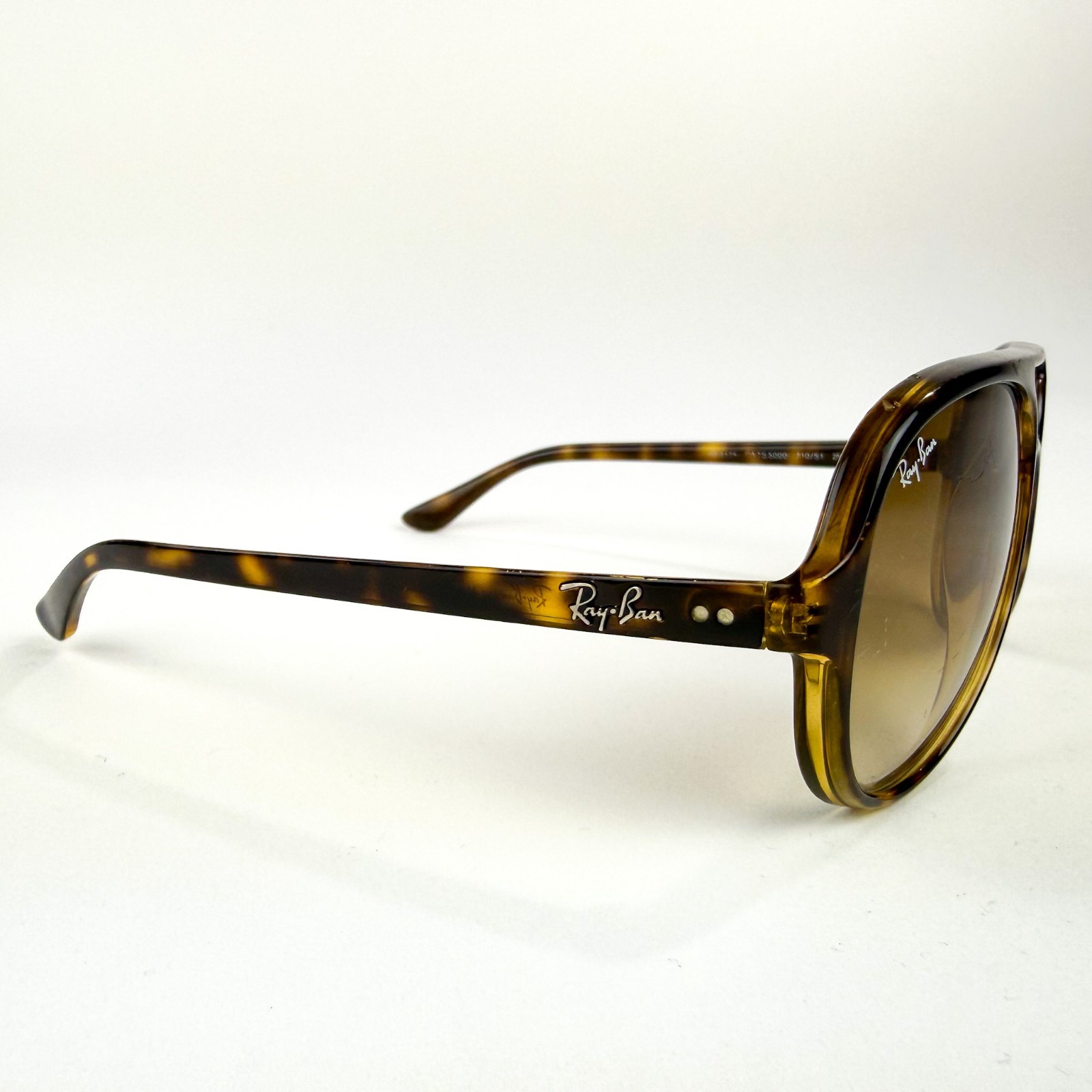 Ray-Ban Cats 5000 Classic Aviator Sunglasses Tortoise Frame Matte Havana