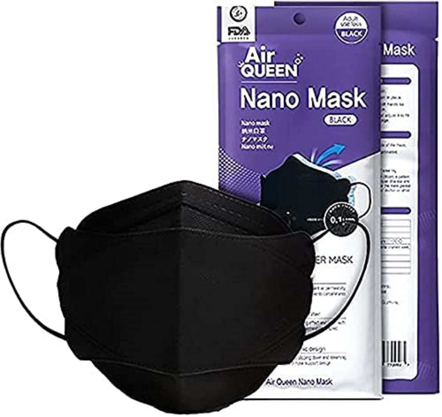 [Air Queen] AirQueen BLACK Nano Fiber from Korea – 10 pcs