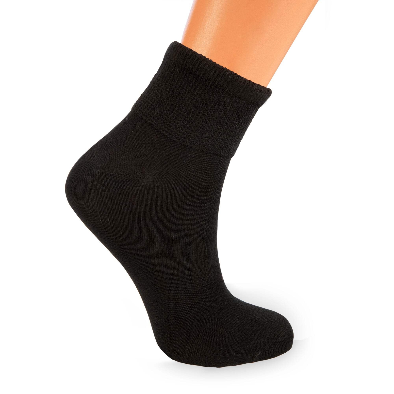 American Made Diabetic Ankle Socks 3 Pairs Non-Binding Cotton Unisex Moisture-Wi