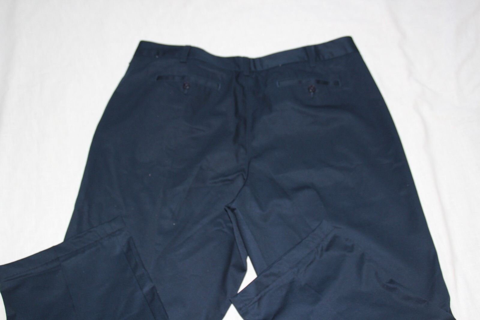 Lands’ End Women’s Chino Pants 22W Plus Size Navy Oeko-Tex Button Zip Fly Crop