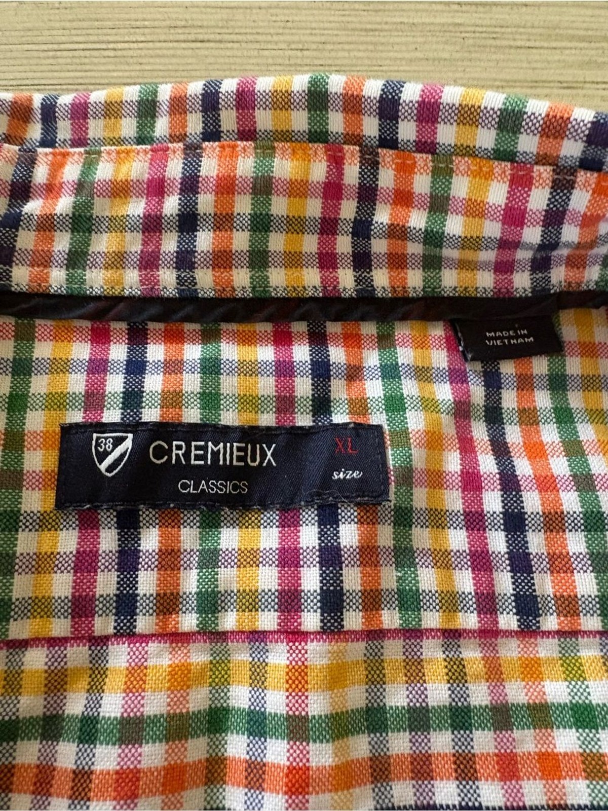 Cremieux Classics Men’s Multicolor Plaid Cotton Button-Down Shirt | Size XL