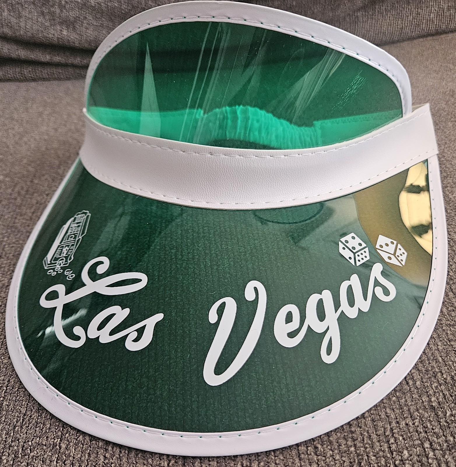 FEAR LOATHING LAS VEGAS POKER VISOR GONZO Hunter S Thompson Green Dealer RARE!🃏