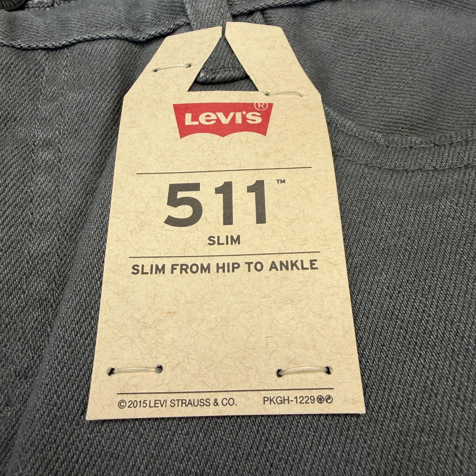 Levi’s 511 Jeans Boys 18 Reg 29×29 Gray Slim Straight Denim 5 Pocket Casual