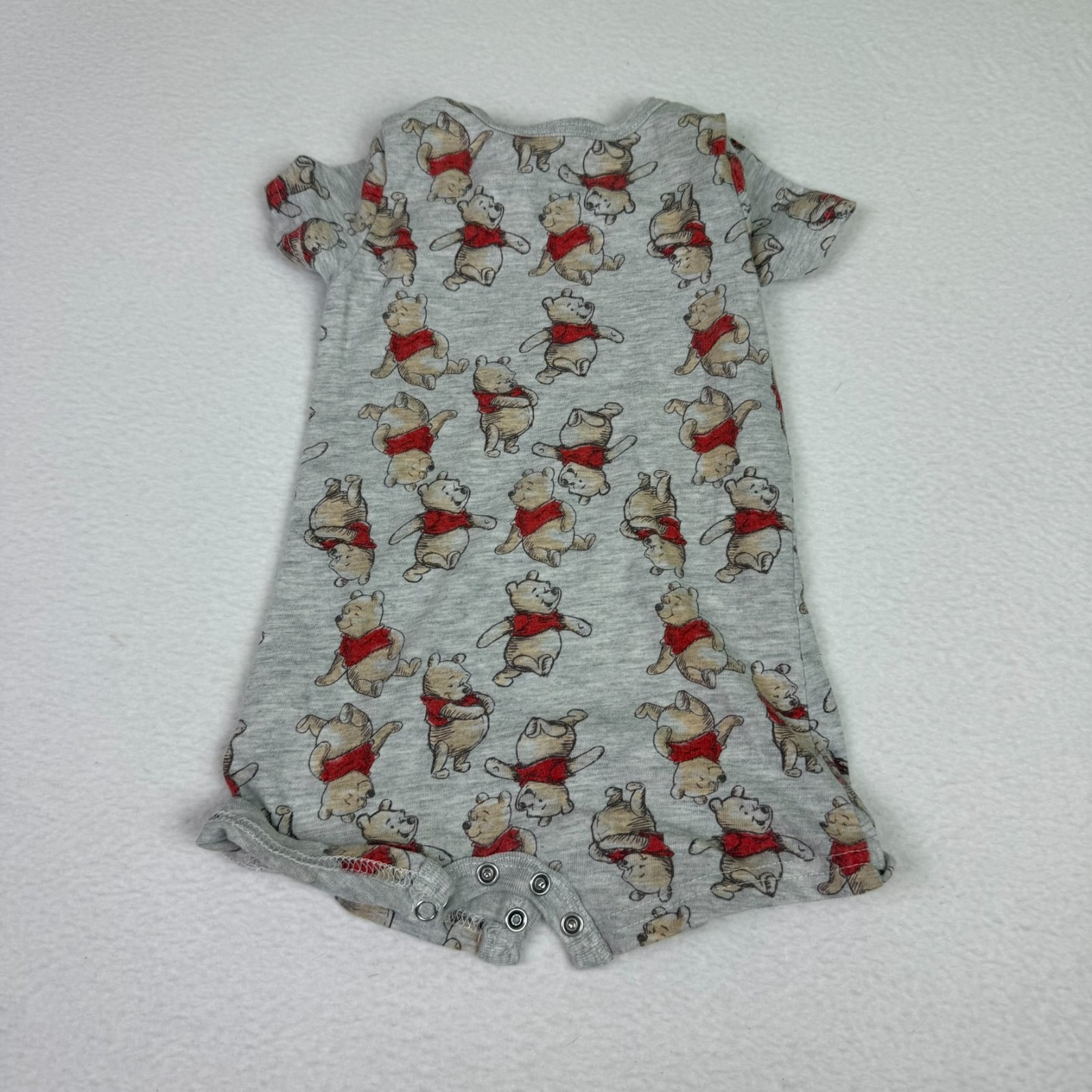 Winnie The Pooh Baby One Piece Bodysuit Jumper Size 3-6 Months Gray