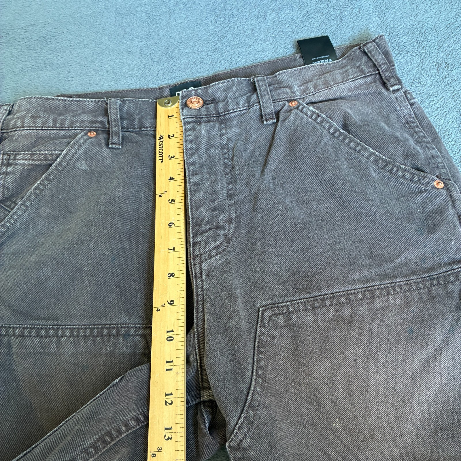 BDG Brown Heavy Workwear Double Knee Hammer Loop Carpenter Pants Mens Size 31×32