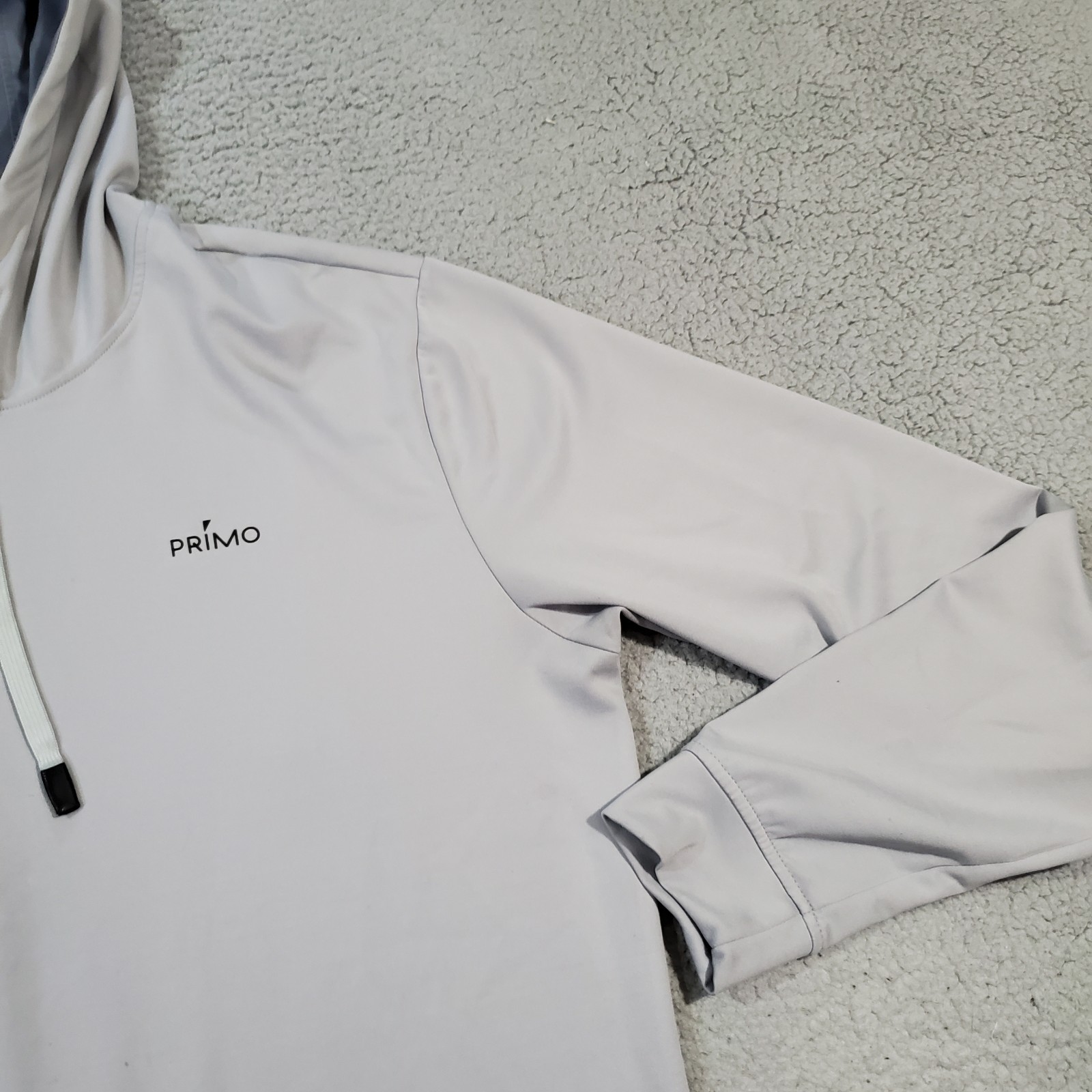 Primo Hoodie Mens Large Gray Pullover Sweatshirt Golf Stretch Performance