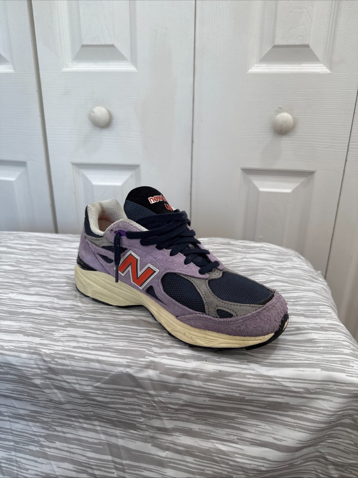 Size 9 – New Balance Teddy Santis x 990v3 Made in USA Raw Amethyst