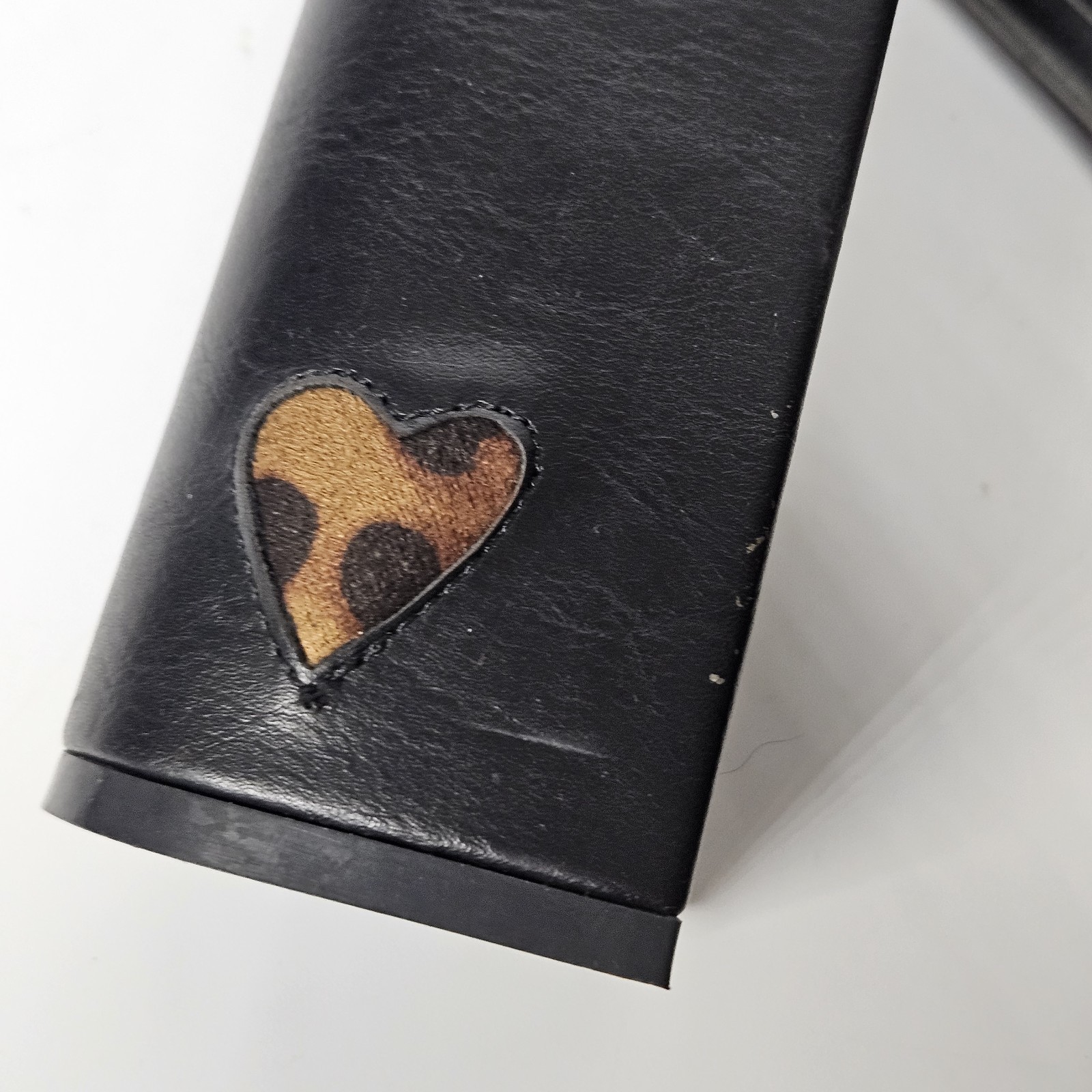 Lamoda Own The Night Black leopard heart Creeper Platform Heel goth punk y2k 11