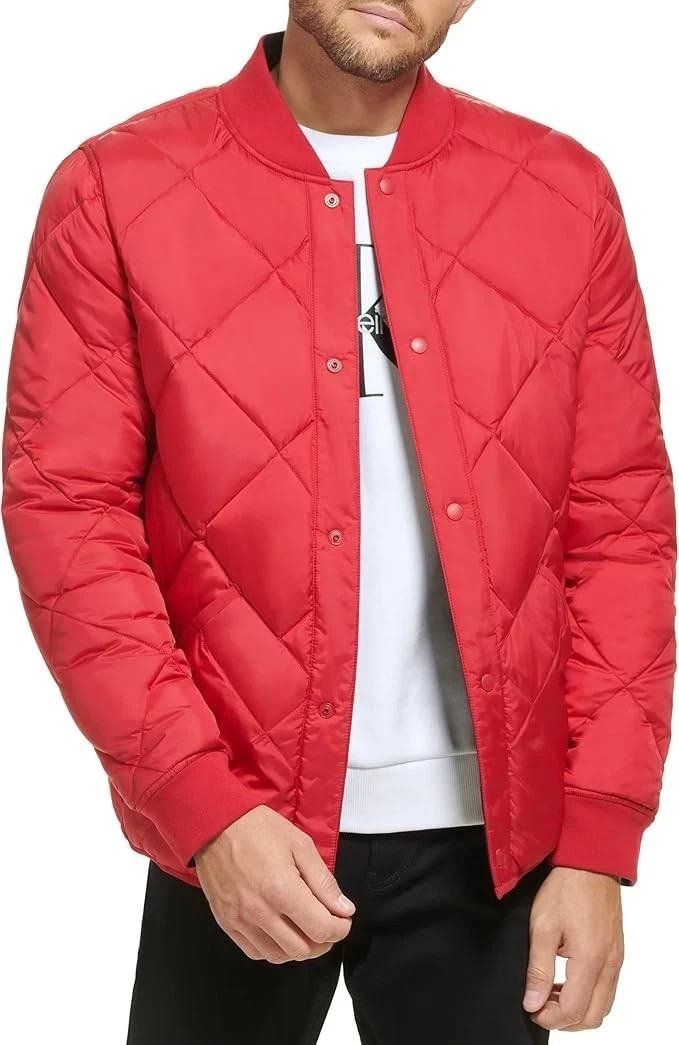 NWT $195 Calvin Klein Mens Size M Reversible Diamond Quilted Jacket CM251940