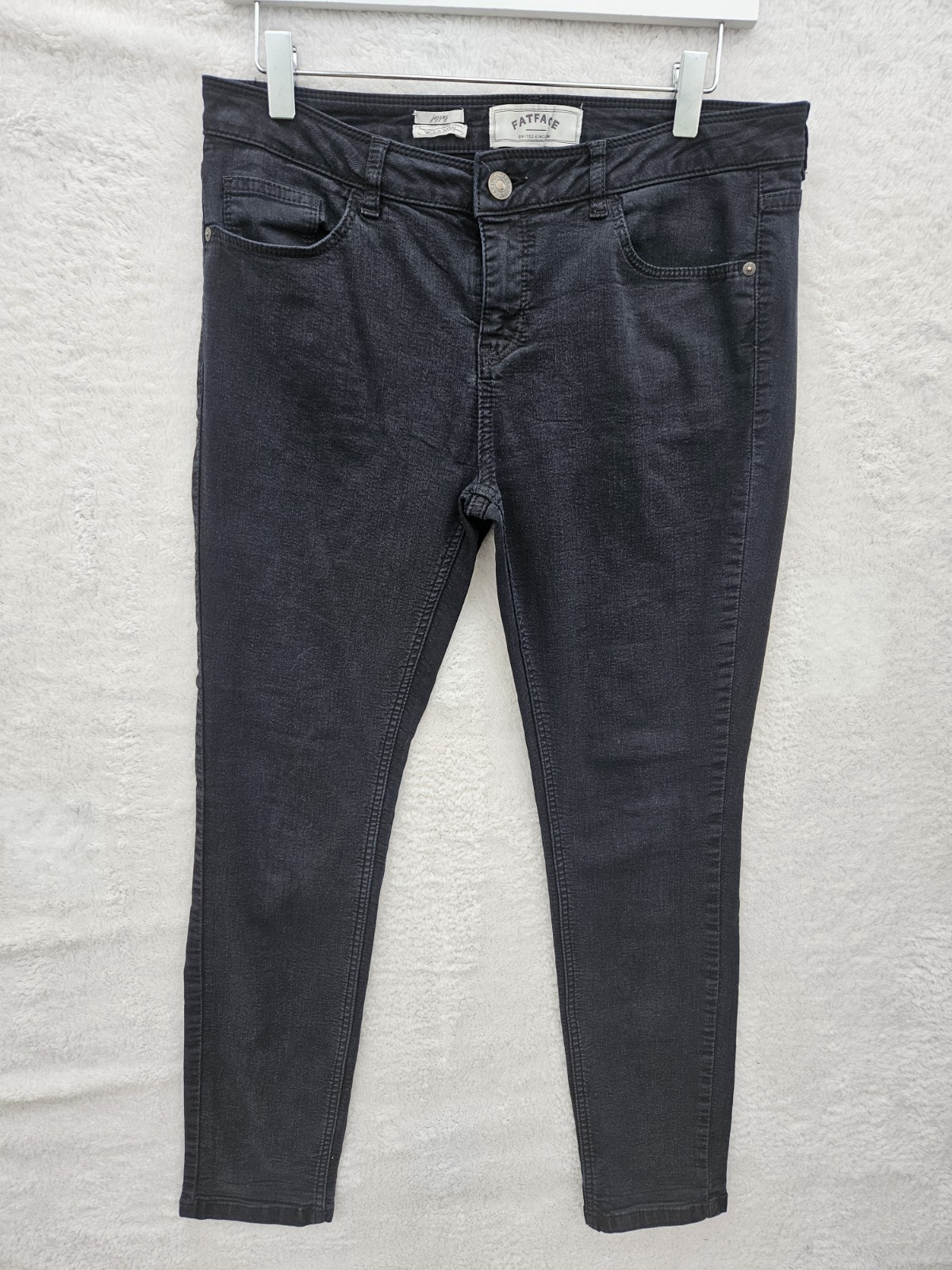 FatFace Women’s Black Five-Pocket Skinny Jeggings Size 12 Regular Length