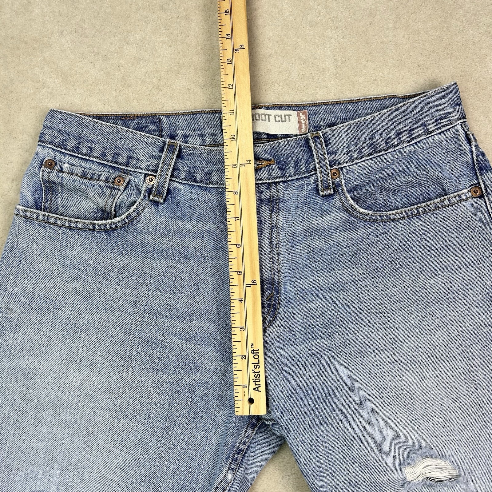 Vintage 90s Levi’s 527 Low Rise Bootcut Jeans Mens 32×32 Denim Faded Distressed