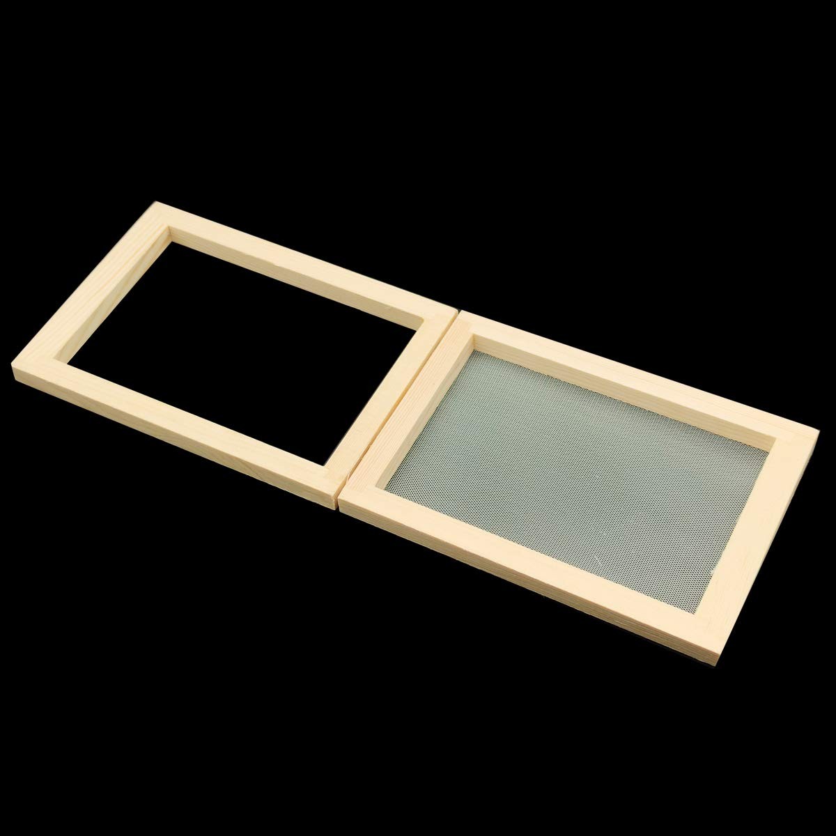 Worown A6 Size Paper Making Screen, Natural 5*7 inch, wood color
