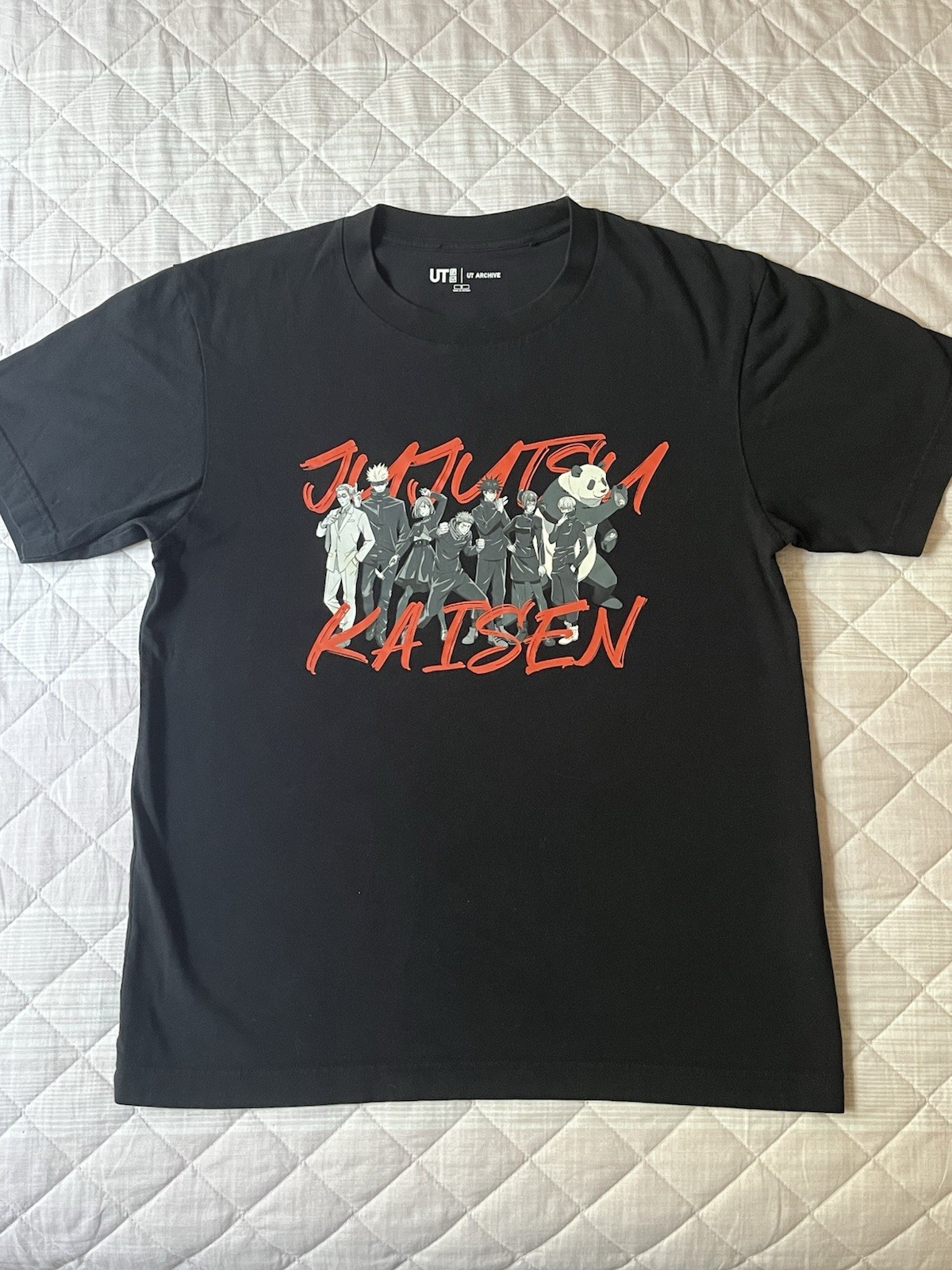 UNIQLO UT Jujutsu Kaisen T-Shirt Size S Black Anime Graphic Tee Front Back Print