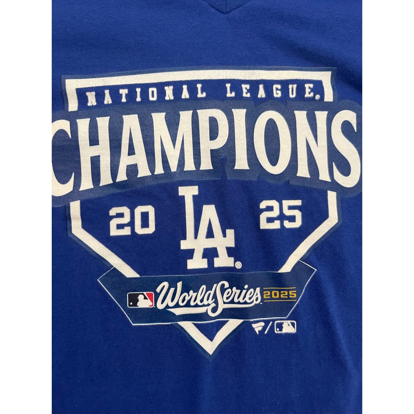 Fanatics Los Angeles Dodgers NL Champions 2024 World Series Will Smith Shirt M