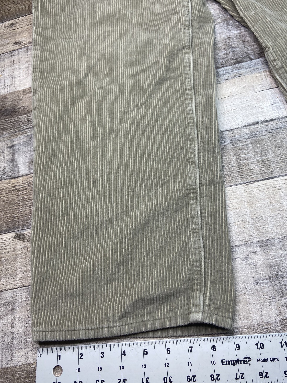 Levi’s Premium 578 Baggy Corduroy Pants Men’s Actual Sz 34×28 Tan Heavy Cotton