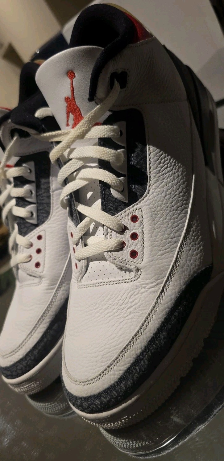 Nike Air Jordan 3 Retro SE Fire Red Denim CZ6431-100 US 15 Rare Excellent OG Box