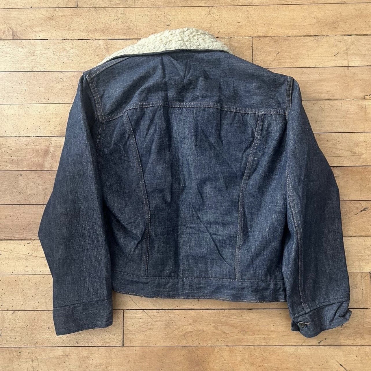 Vintage 70’s Roebucks Sharpa Denim Jacket Size Medium
