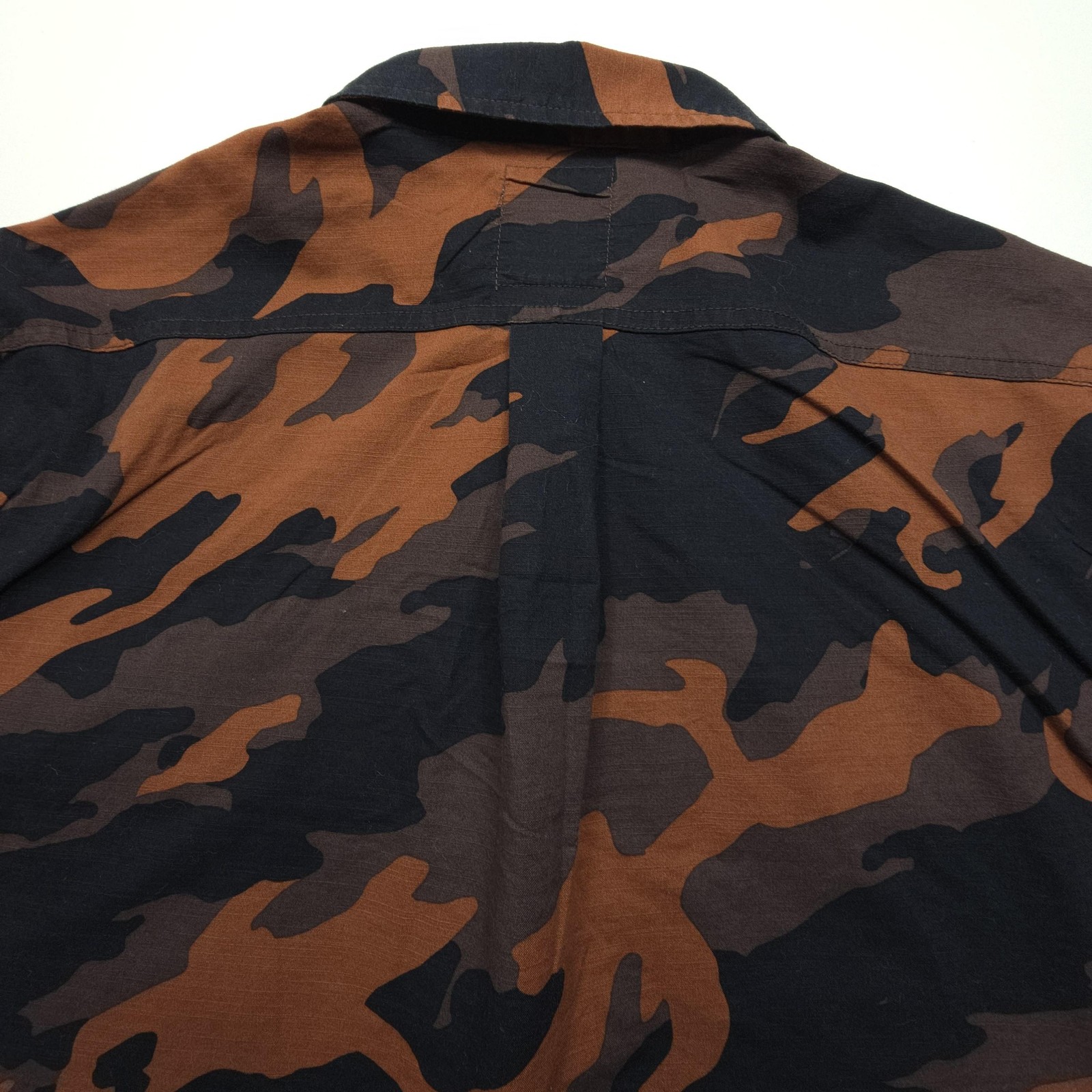 Levis Mens Shirt Large Brown Black Camo Casual Workwear Hide Hunt Outdoors Camp