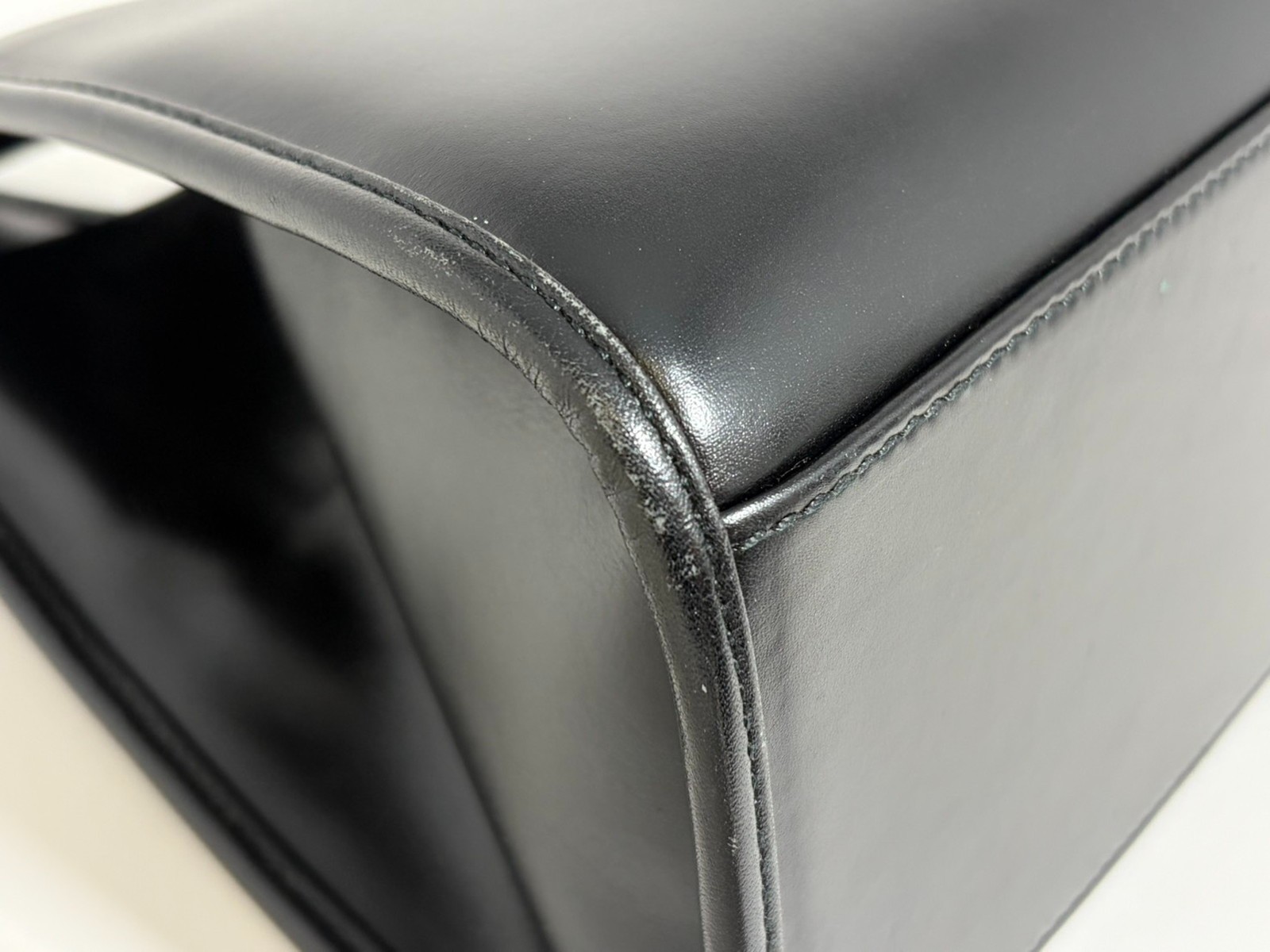 GUCCI Jackie Black Leather Hand Bag