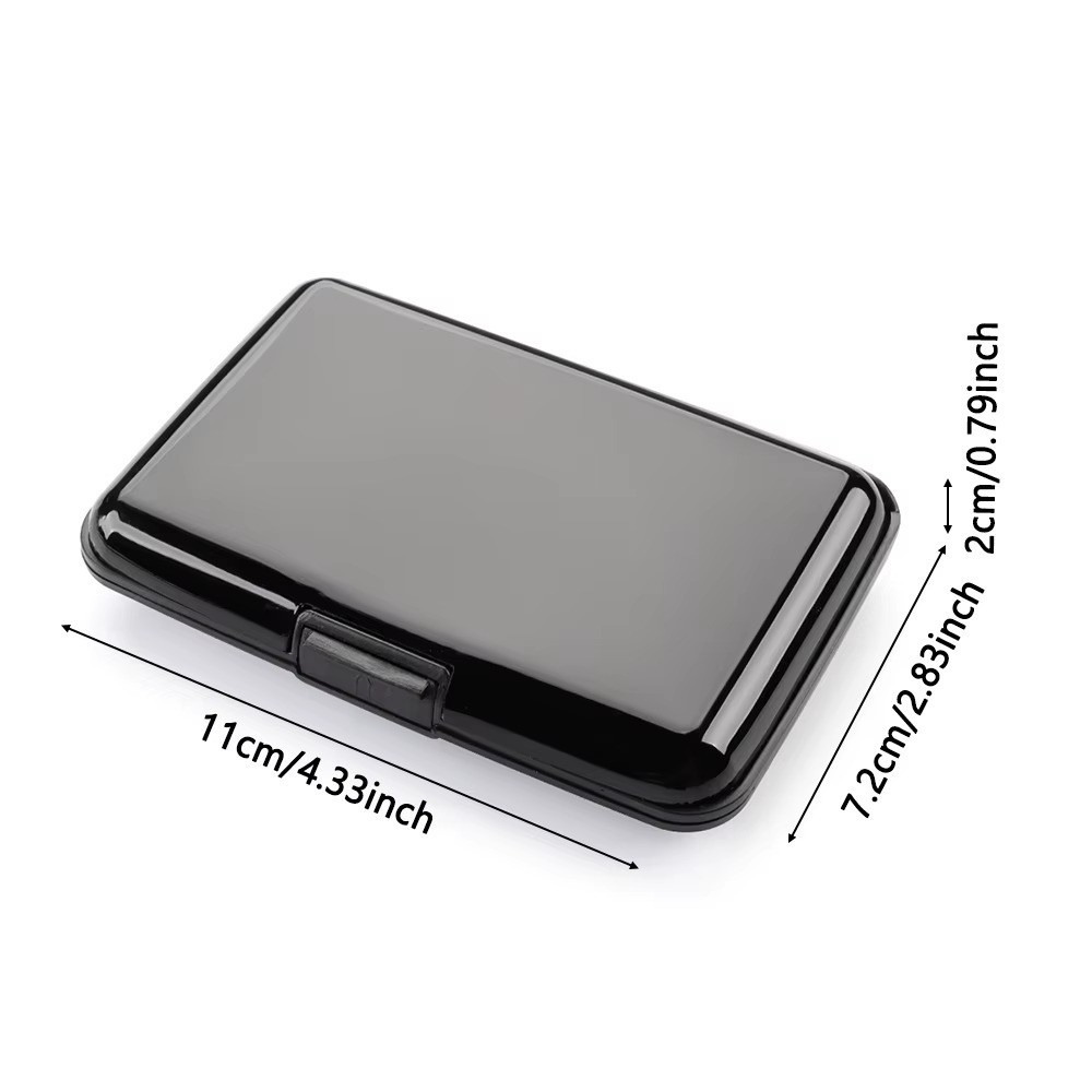 RFID Blocking Credit Card Aluminum ID case Hard Shell Wallet for Men or Women