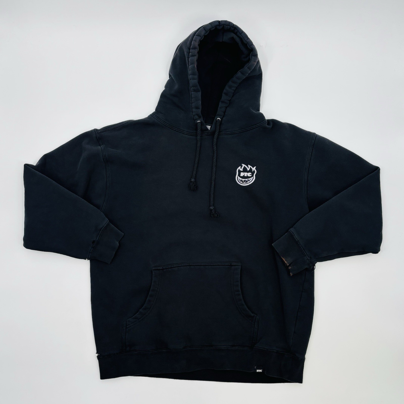 Spitfire x FTC Hoodie Sweatshirt Men’s Large Thashed Faded Skate Grunge